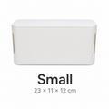 Minimalist Cable Management Box – Hidden Cord Storage, Desk Organizer