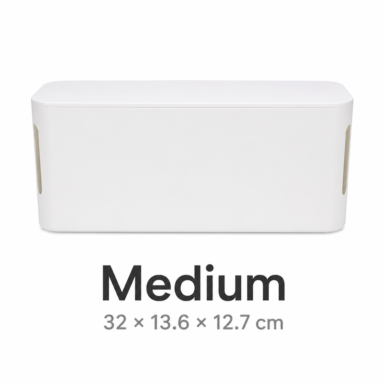 Minimalist Cable Management Box – Hidden Cord Storage, Desk Organizer