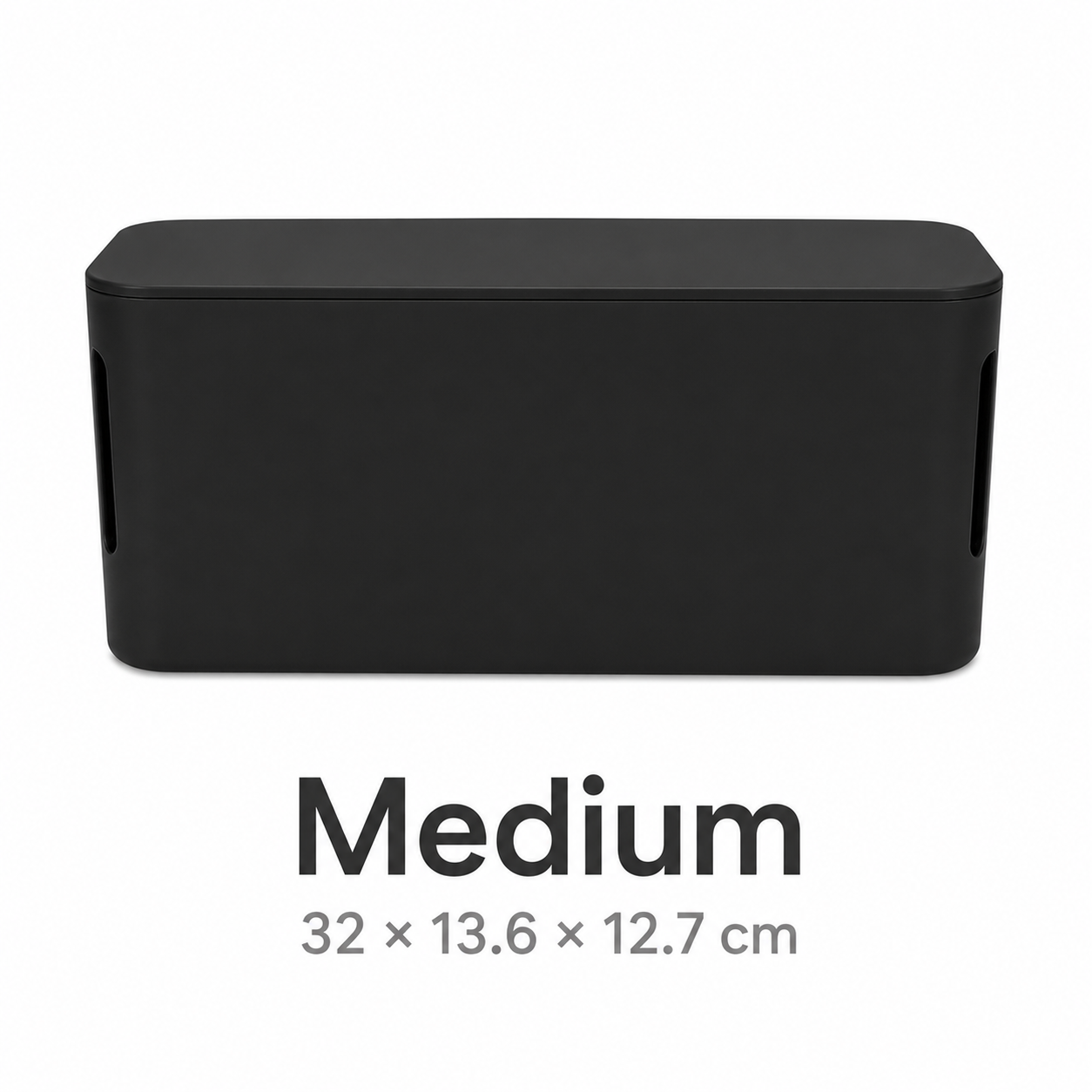 Minimalist Cable Management Box – Hidden Cord Storage, Desk Organizer
